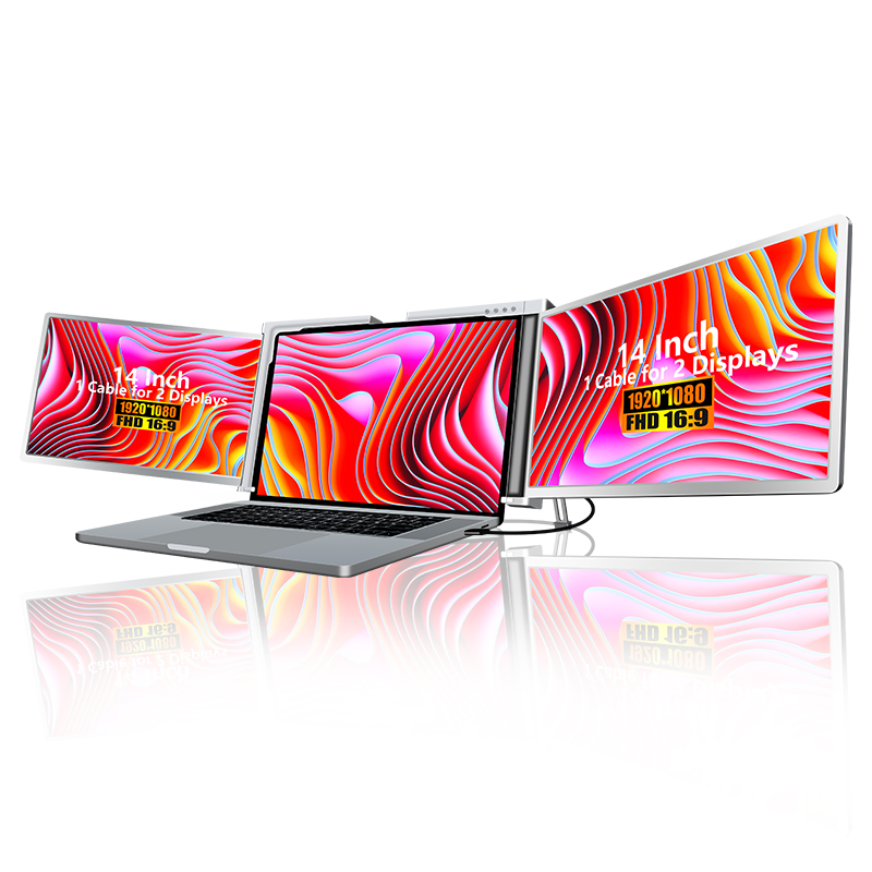 Triple Screen Laptop Monitor Foldable - 13 ila 15.6 İnç Dizüstü Bilgisayarlar