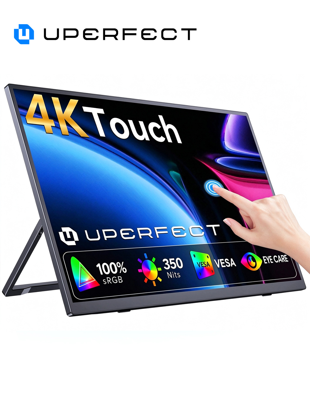 Portable Touchscreen Monitor For Laptop - UPERFECT 4K Taşınabilir Dokunmatik Monitör 15,6