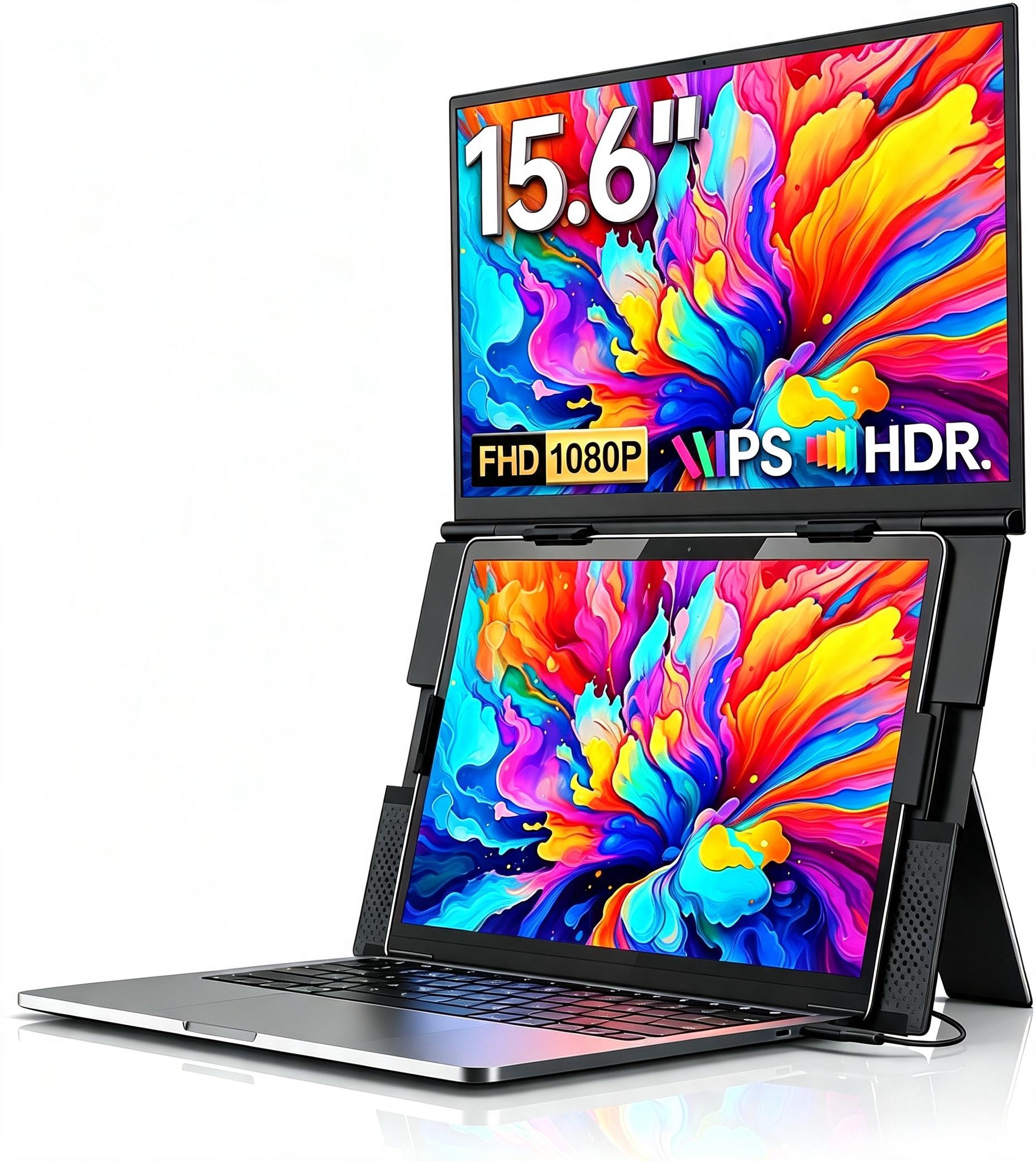 Dual Screen Portable Monitor Extender - Taşınabilir Monitör 15,6