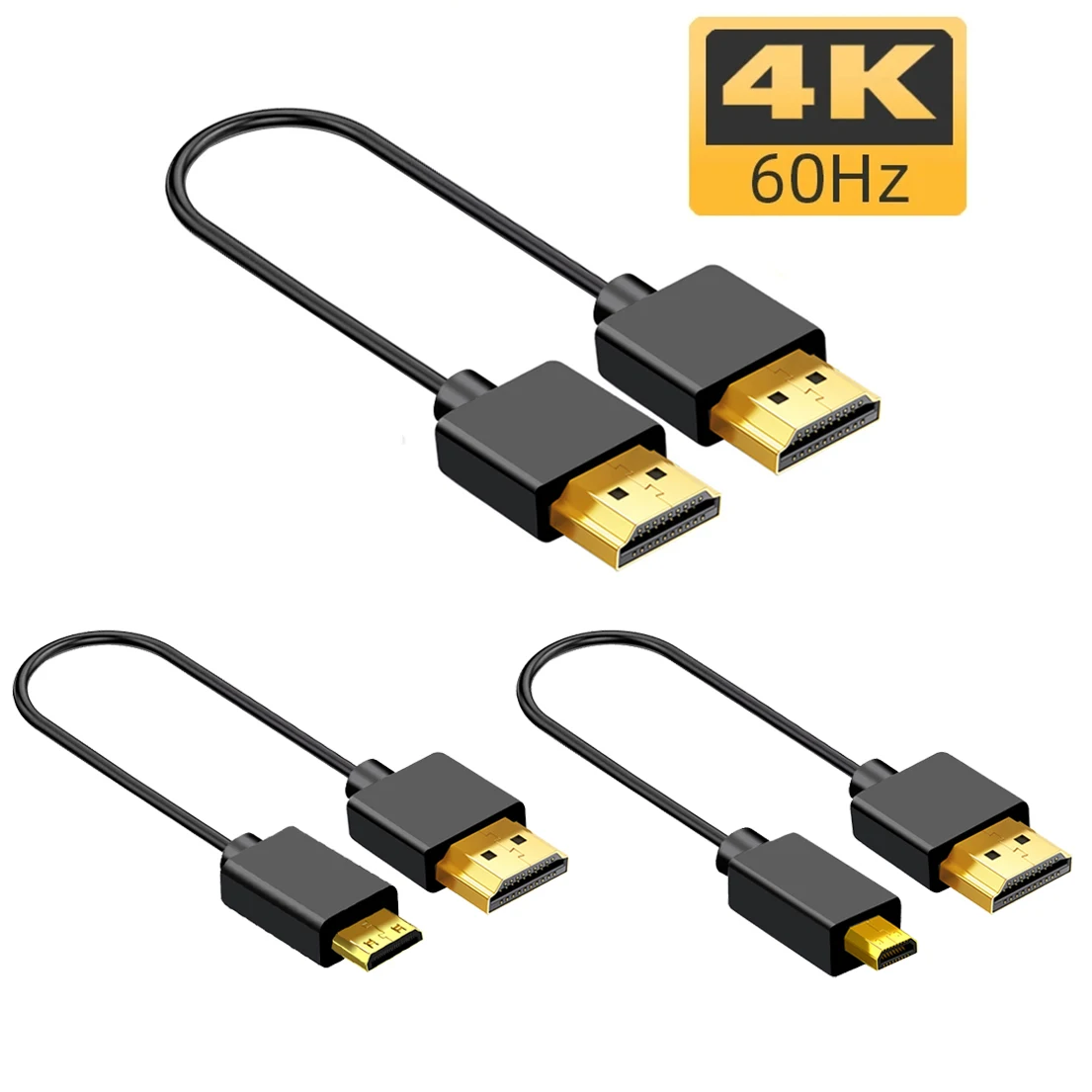 Mini Hdmi To Hdmi Cable Ultra Slim - Taşınabilir İnce Işık HD2. 0 Kablo