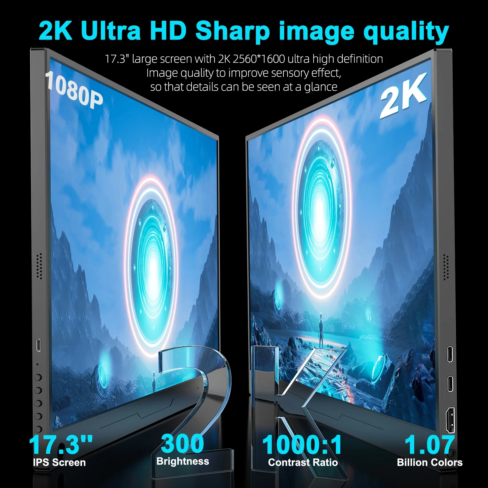 17.3 Inç 2K 144Hz Taşınabilir  - Portable Gaming Monitor 144Hz 17.3 Inch incelemesi ve fiyatı