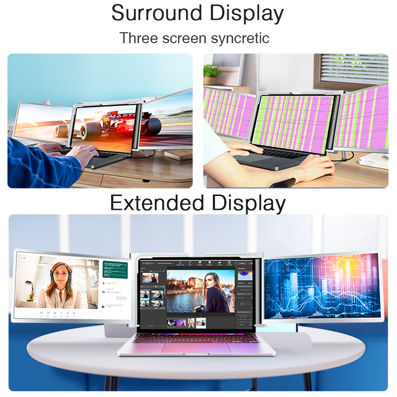 13 ila 15.6 İnç Dizüstü Bilgis - Triple Screen Laptop Monitor Foldable incelemesi ve fiyatı