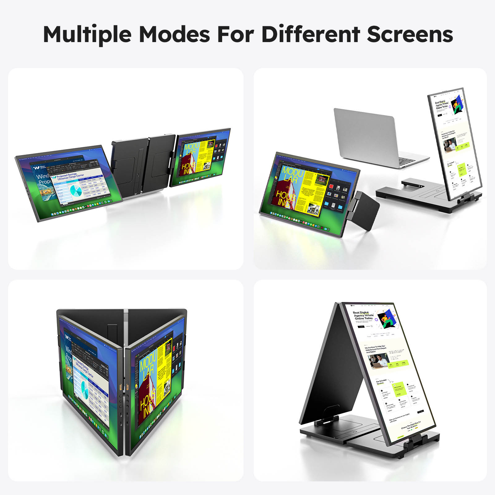 15.6 inç Üçlü Ekran Genişletic - Dual Screen Portable Monitor Extender incelemesi ve fiyatı