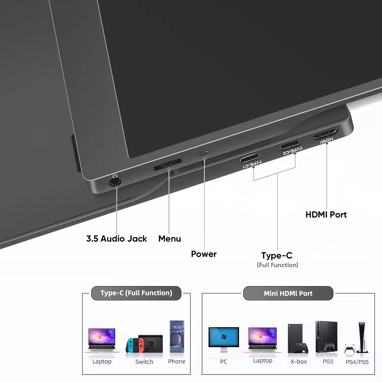 SIBOLAN 15,6 inç Taşınabilir M - Portable Monitor 15.6 Inch 1080P Type C incelemesi ve fiyatı