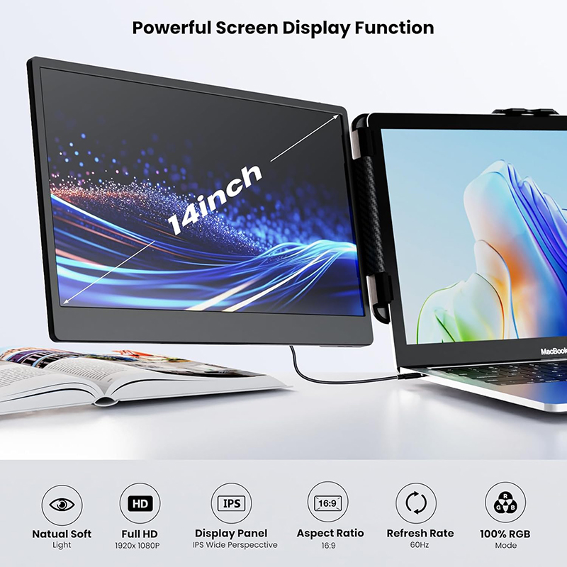 Fabrika Üretimi Taşınabilir Mo - Dual Screen Portable Monitor Extender incelemesi ve fiyatı