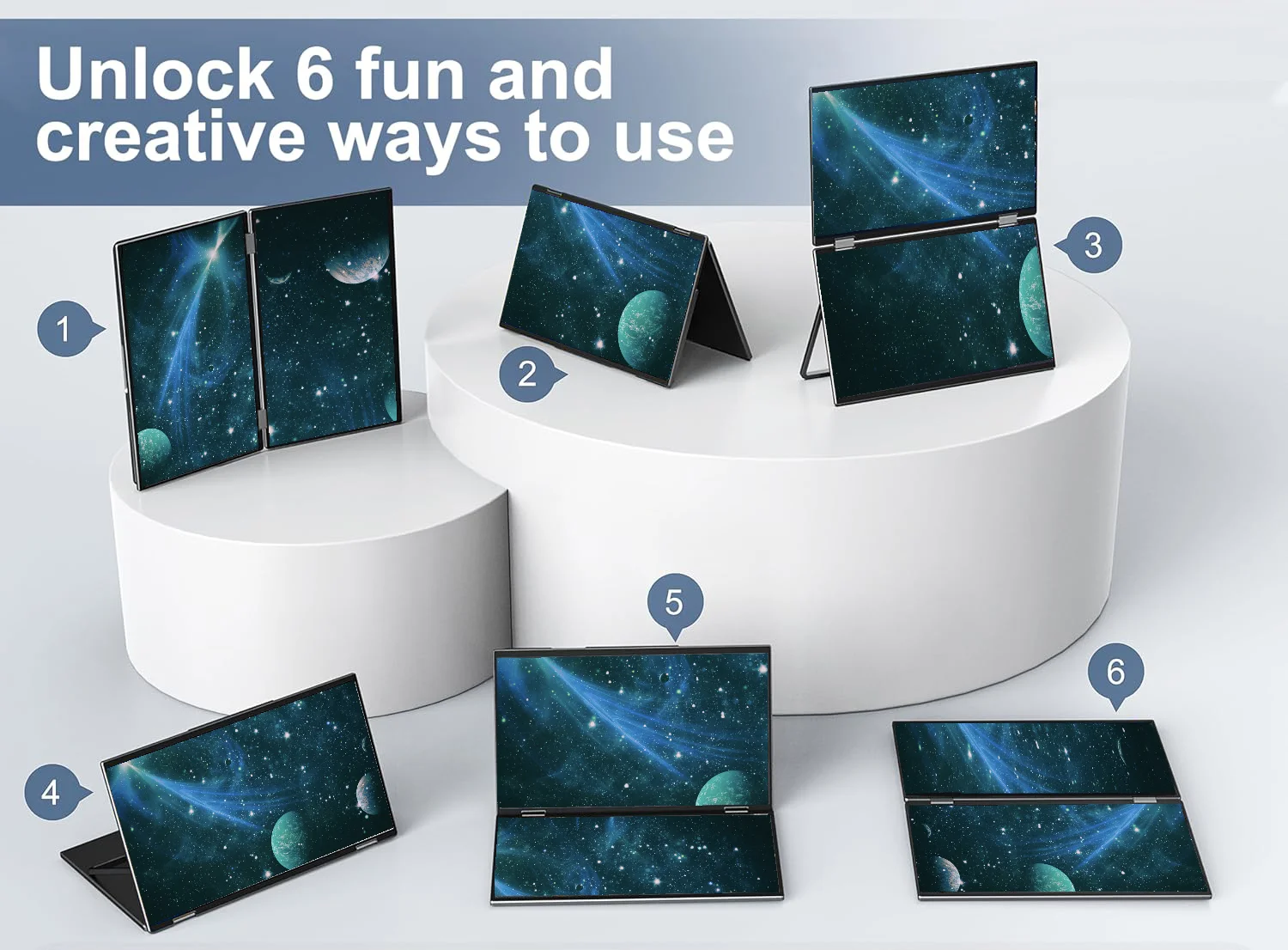 2026 15.6 İnç Taşınabilir Dizü - Triple Screen Laptop Monitor Foldable incelemesi ve fiyatı