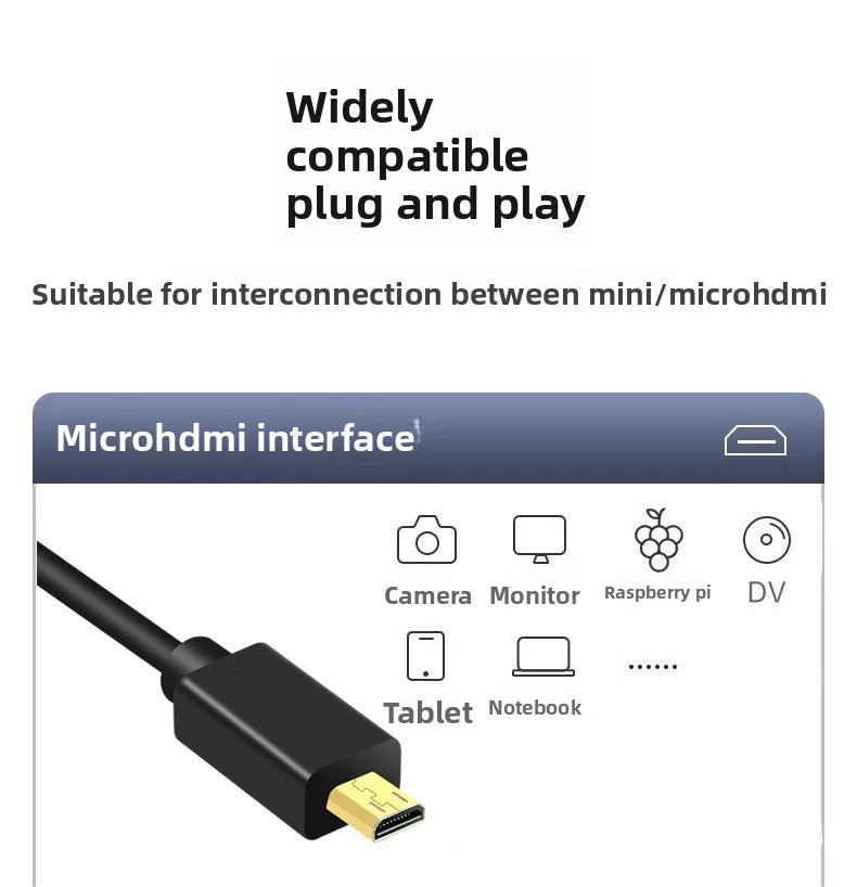 4K Ultra İnce HDMI - Mikro HDT - Mini Hdmi To Hdmi Cable Ultra Slim incelemesi ve fiyatı