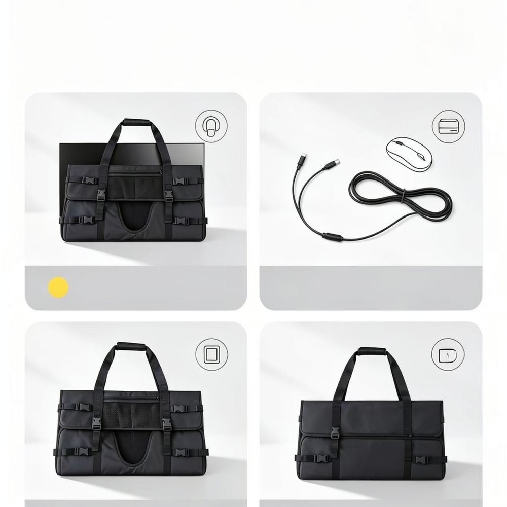 24 ve 34 İnç PC Ekranları İçin - Portable Monitor Carry Sleeve Bag incelemesi ve fiyatı