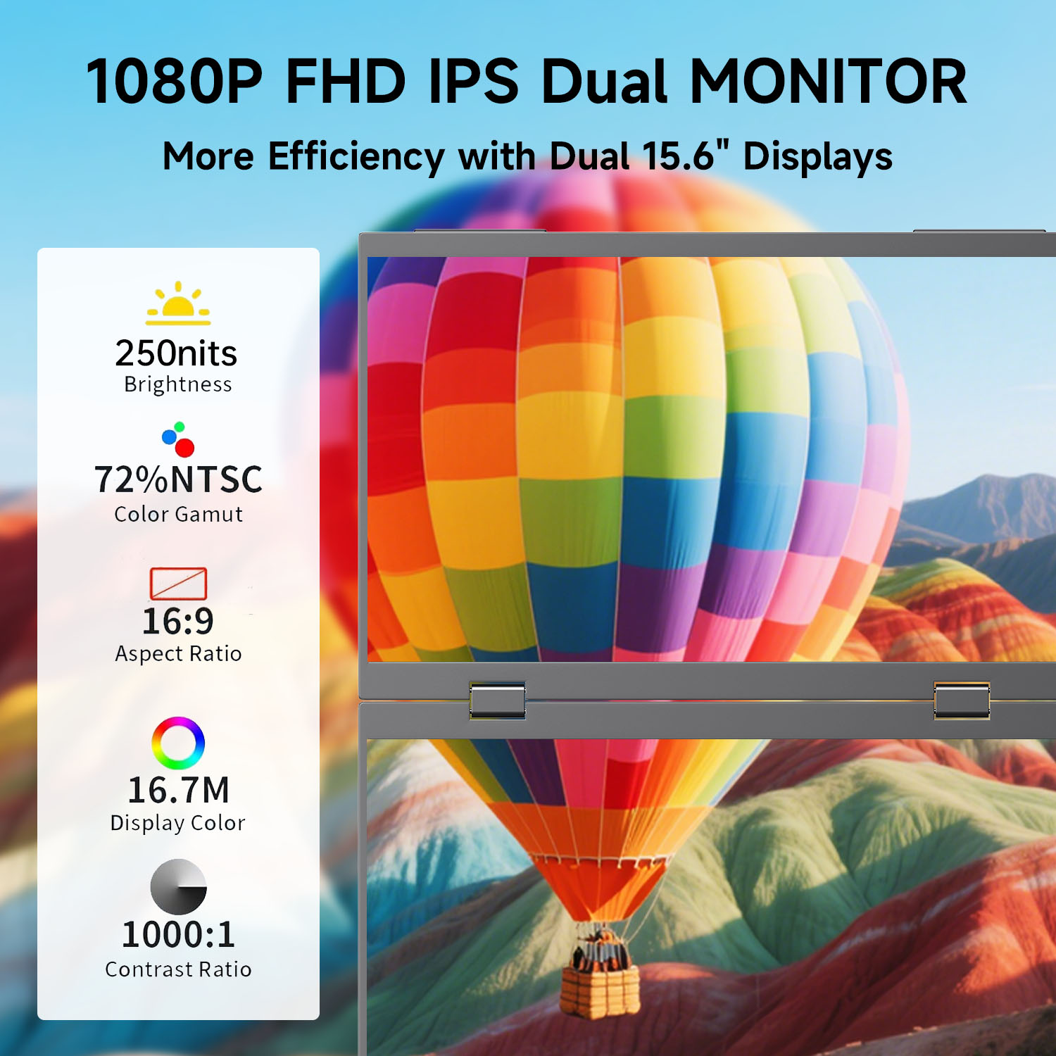 Çift katlanabilir Tip-C taşına - Portable Monitor 15.6 Inch 1080P Type C incelemesi ve fiyatı