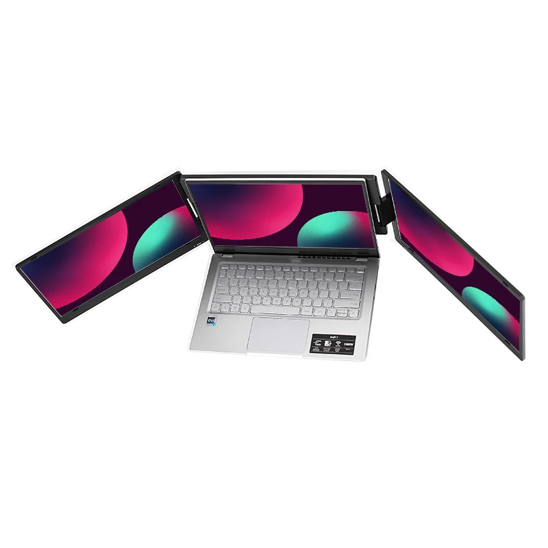 14 Çift Üçlü Taşınabilir Geniş - Triple Screen Laptop Monitor Foldable incelemesi ve fiyatı