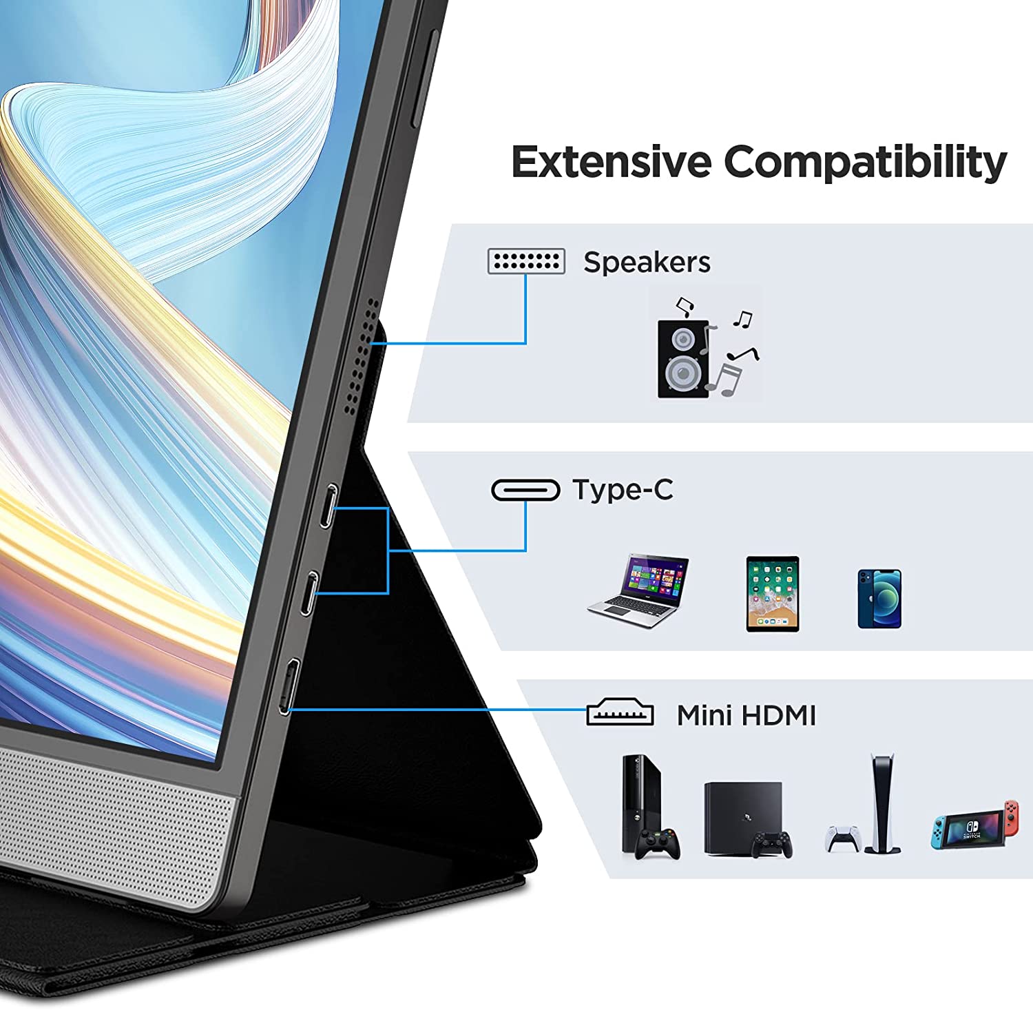 YENİ KOORUI- 15.6 İnç Dokunmat - Stylus Pen Touch Screen Portable Monitor incelemesi ve fiyatı